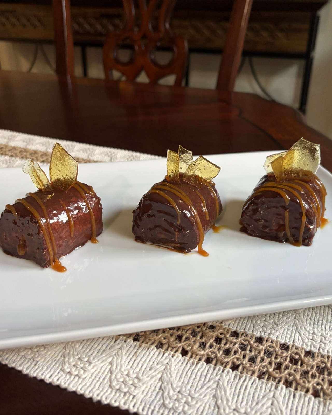 GBBO lime and passion fruit mini rolls